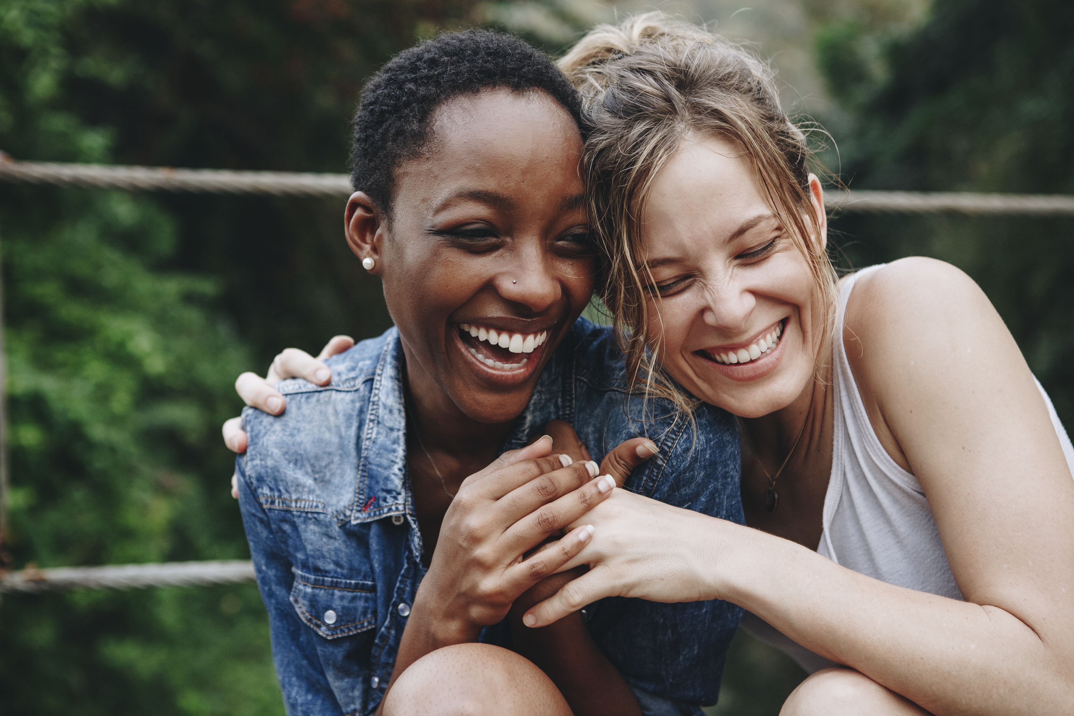 Happy Friends Laughing